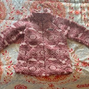 Columbia Women's Patterned Puffer Jacket - Pink and White